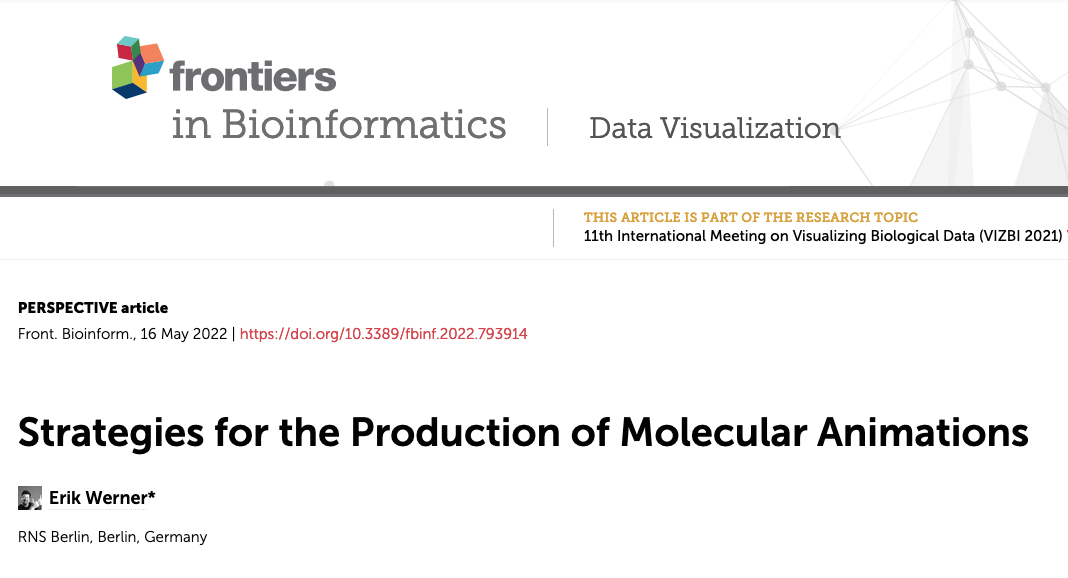 Screenshot Frontiers in Bioinformatics Article